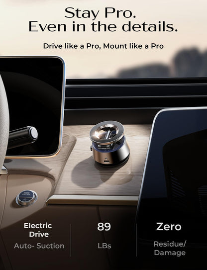 LISEN SuctionPro Phone Holder for Car【Auto Vacuum 3.0】, Magnetic Phone Holder with Suction Cup, Car Mount for Magsafe Universal Car Accessories Gifts for Men Women for iPhone 17 Pro Max Air 16 15 14
