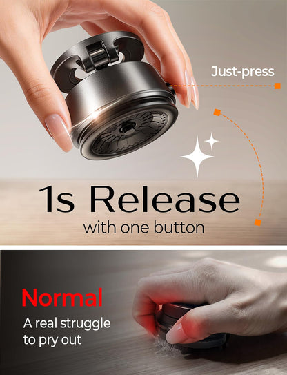 LISEN SuctionPro Phone Holder for Car【Auto Vacuum 3.0】, Magnetic Phone Holder with Suction Cup, Car Mount for Magsafe Universal Car Accessories Gifts for Men Women for iPhone 17 Pro Max Air 16 15 14